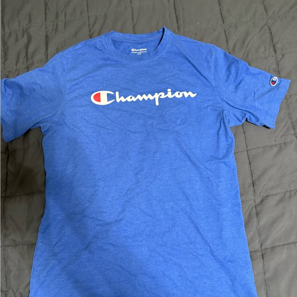 Champion Men’s Logo Tee – Royal Blue – Size M